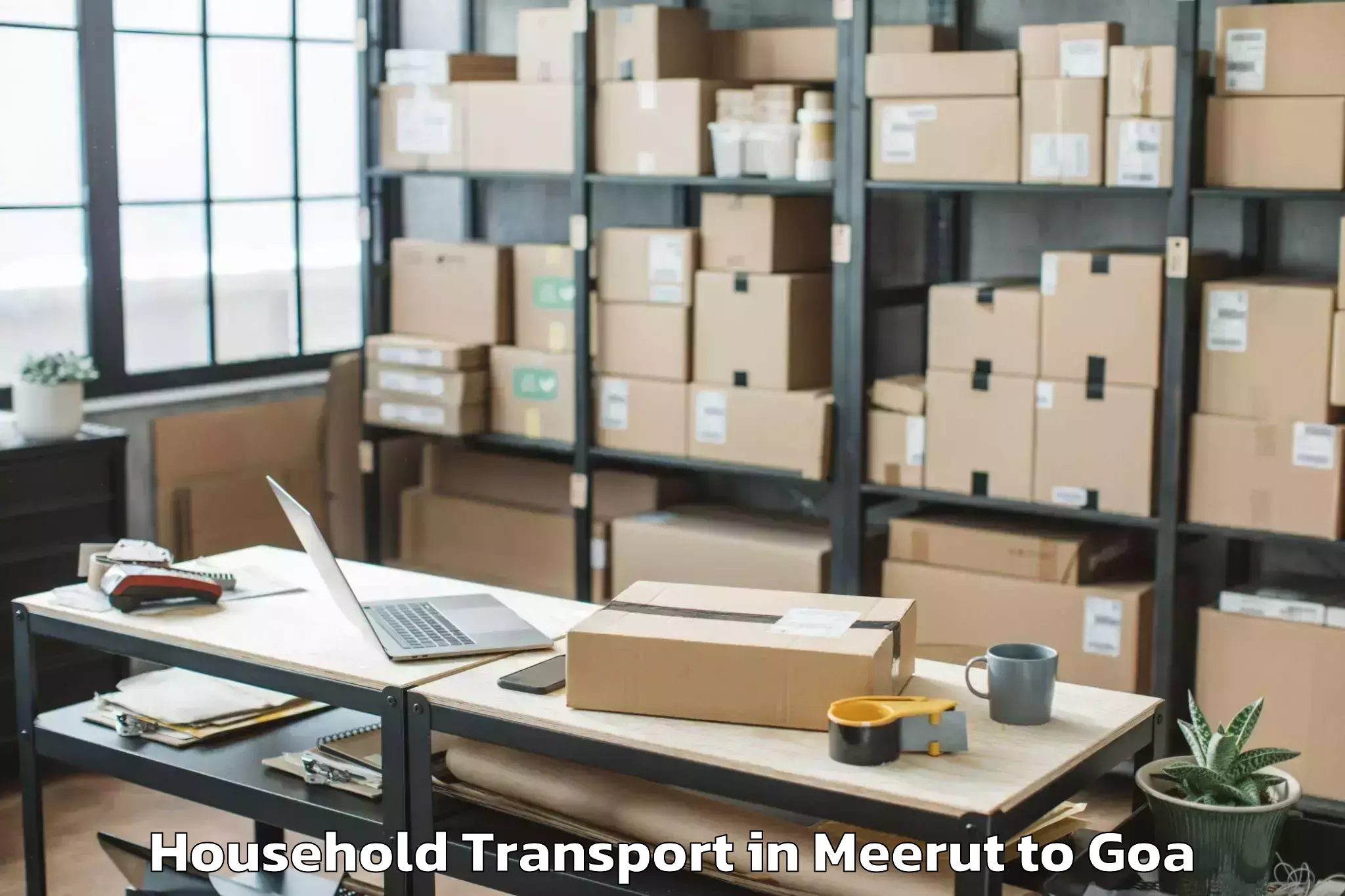 Easy Meerut to Panaji Household Transport Booking